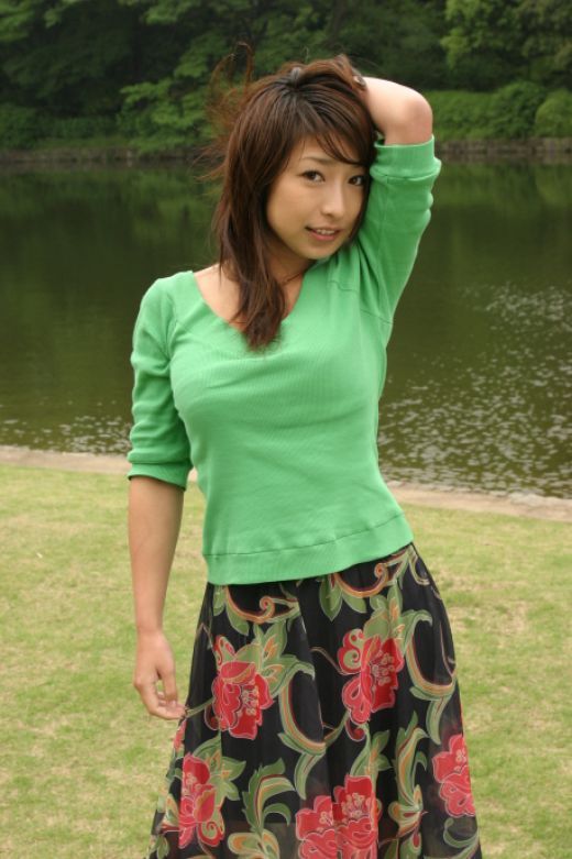 Mika Kayama with green jersey